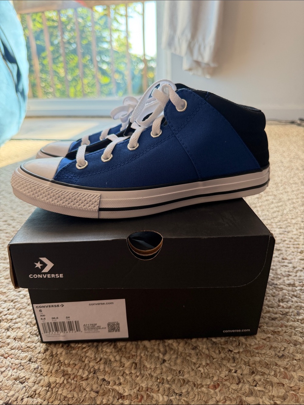 Converse Kids Blue and Black High-Top Sneakers